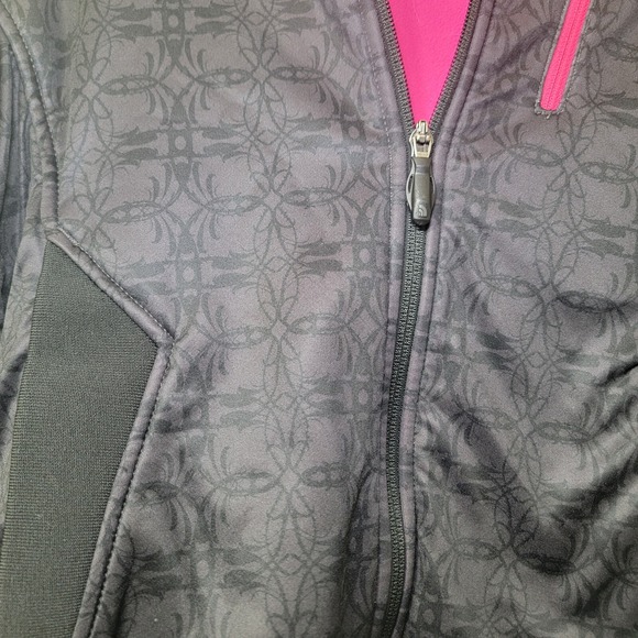 The North Face Fleece Sweater Jacket Hoodie Womens Sz Med Hot Pink TNF Apex‎ - Picture 2 of 16